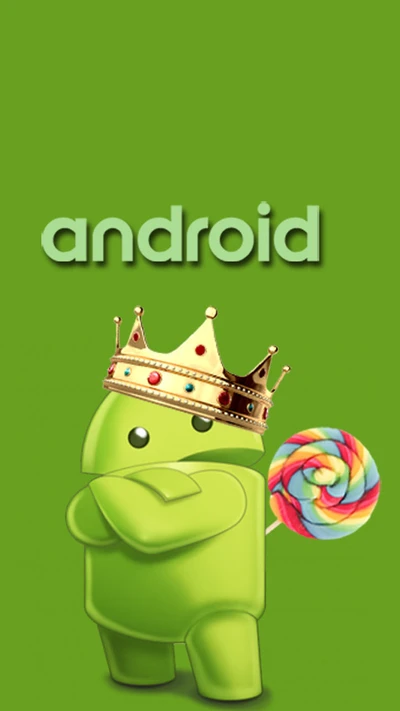 Android King with Lollipop