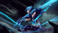 gwen, league of legends, lol, video game, art wallpaper