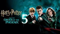 harry potter and the order of the phoenix, affiche, daniel radcliffe en tant que harry potter, emma watson en tant quhermione granger, ron weasley