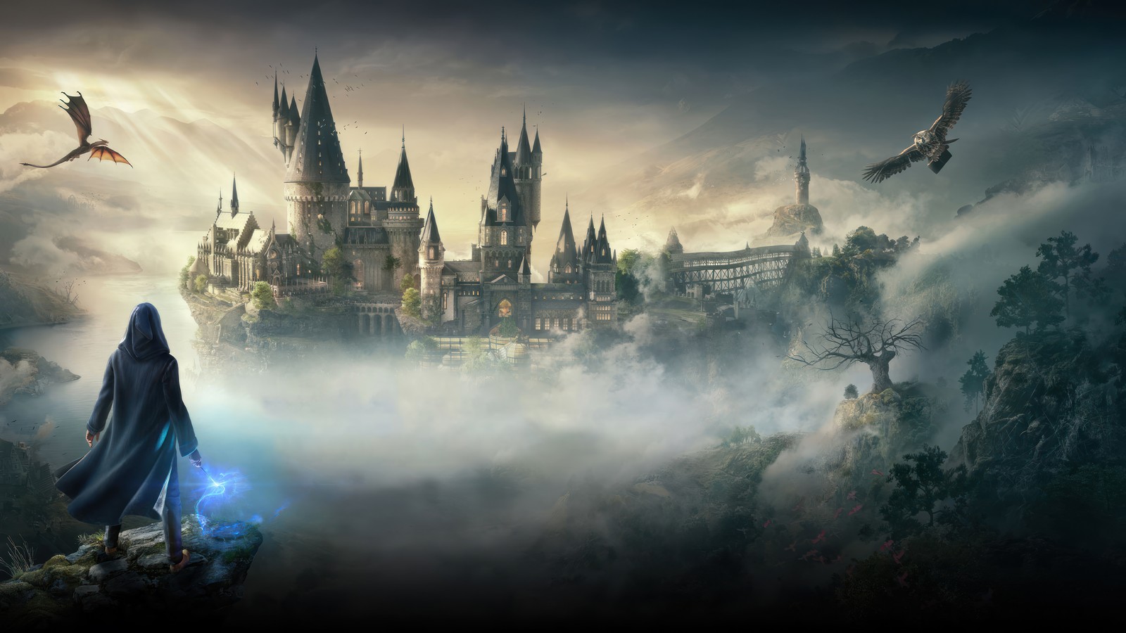 Lade hogwarts legacy, videospiel, burg Hintergrund herunter