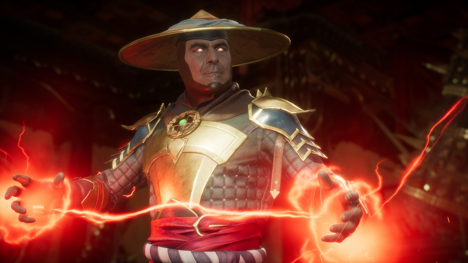 raiden, mortal kombat 11, video game wallpaper