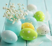 bleu, décor, décoration, easter celebraton, œuf