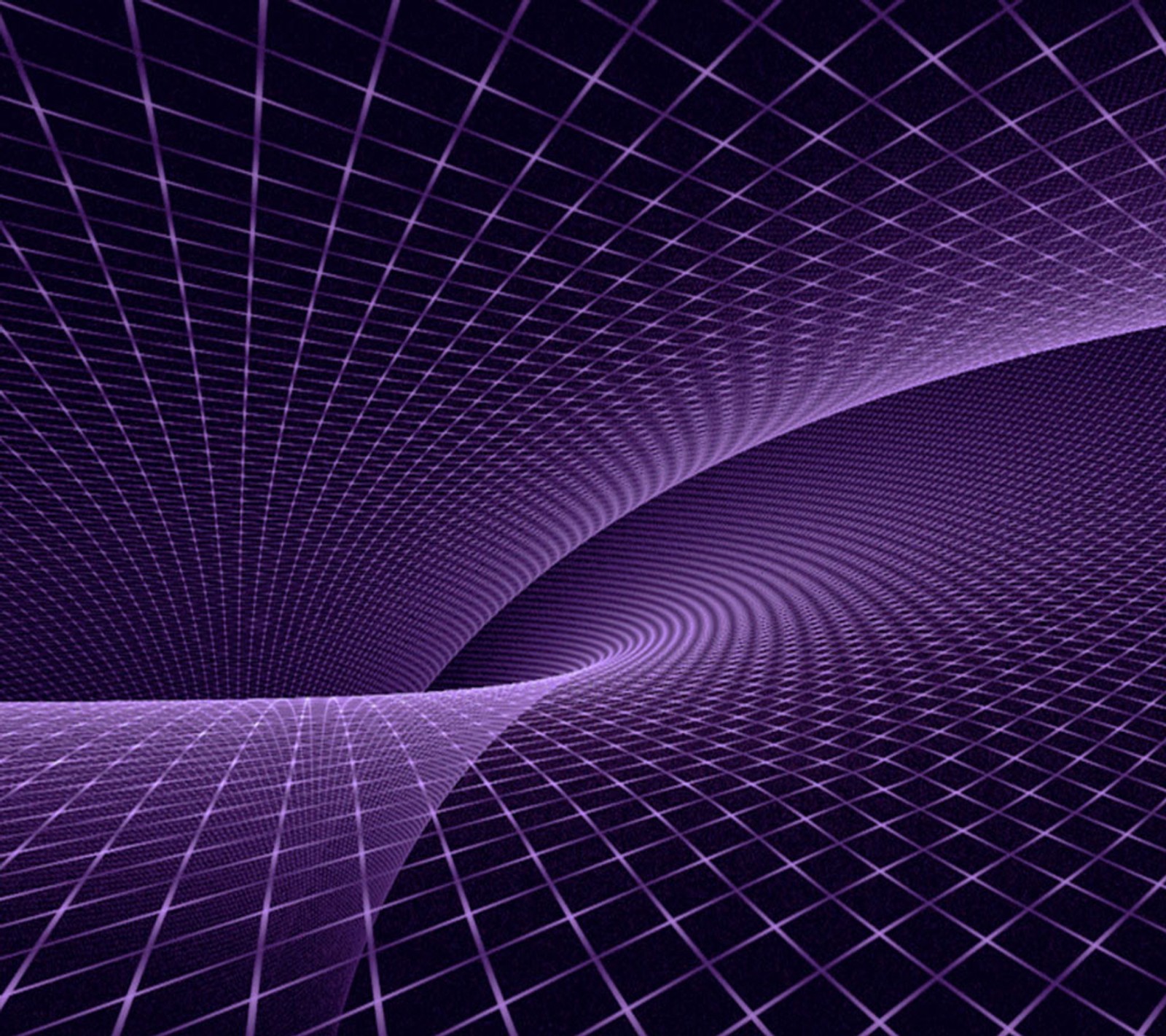 Un fond abstrait violet avec une grille de lignes et une courbe (abstrait, violet)