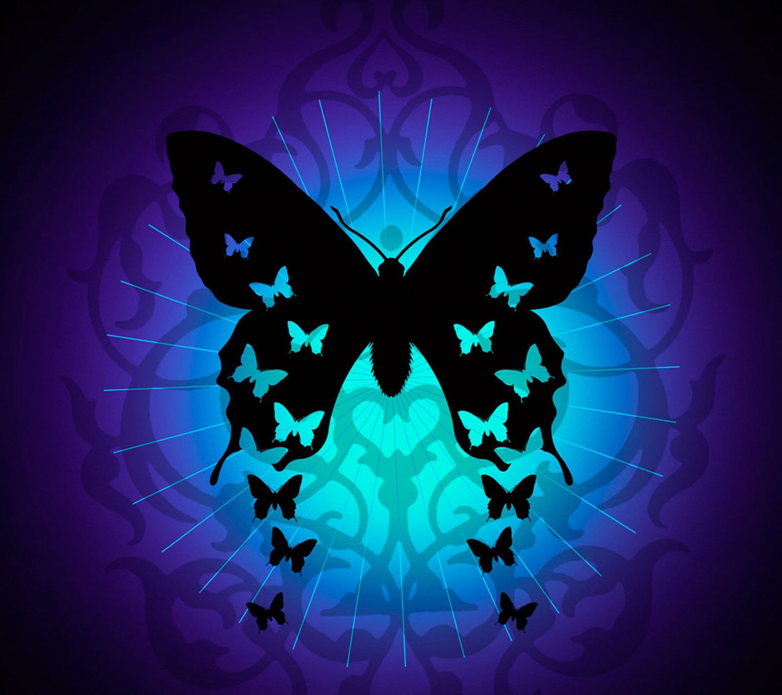 blue, butterfly, hd wallpaper