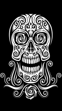 skull, tribal