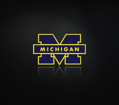 Logo des Michigan Wolverines sur un fond sombre