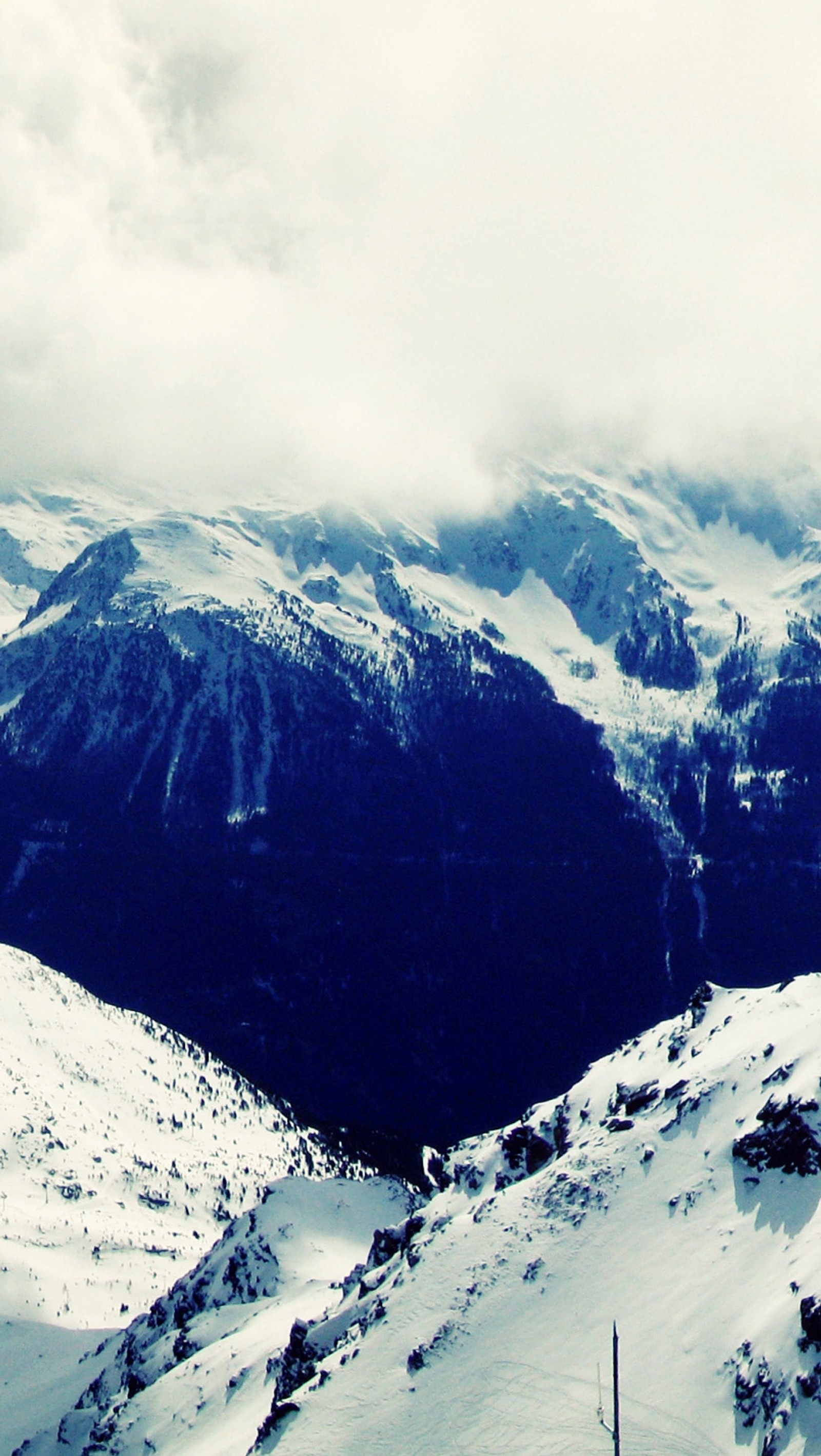 blue, cloud, mountain, ski, snow wallpaper