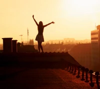 Good Morning Serenity: Embracing the Sunrise from the Rooftops