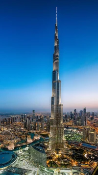 árabe, edificio, burj khalifa, ciudad, dubái