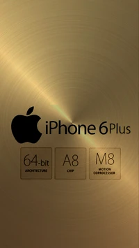 iPhone 6 Plus: Gold Finish with A8 Chip and 64-bit Architecture