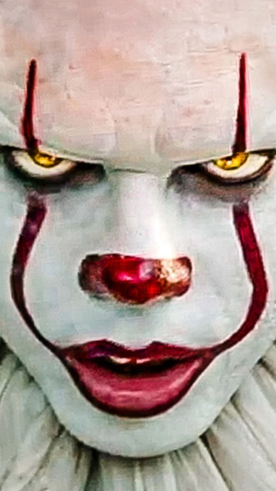 Pennywise the Clown: A Haunting Gaze from Stephen King's Horror Classic