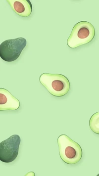 avocado, green wallpaper