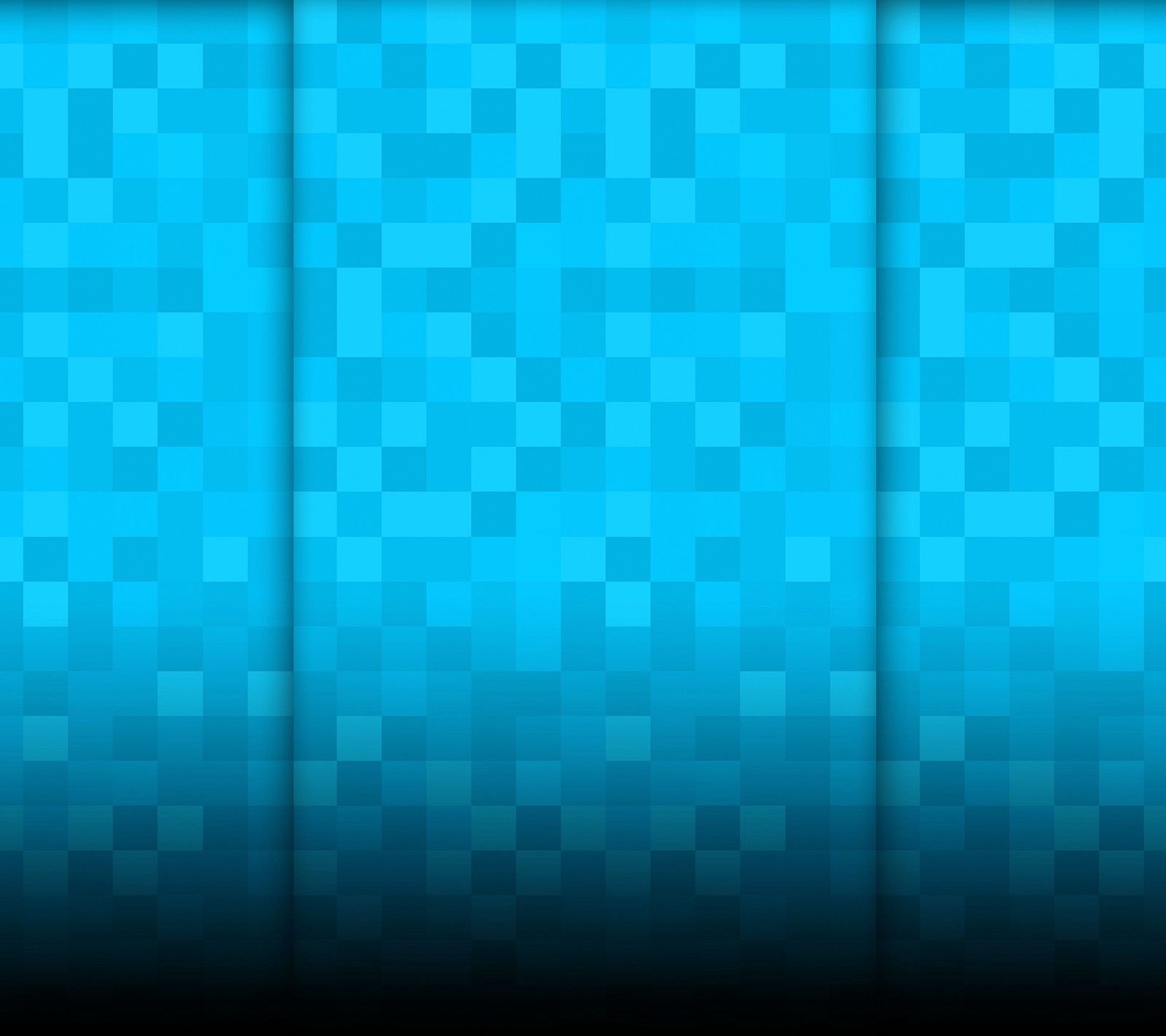 A close up of a blue background with squares of different sizes (blue, cyan, dots, hd, one)