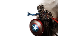 Medieval Superhero: Captain America Reimagined as a Knight