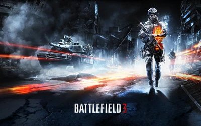 Интенсивное действие Battlefield 3 среди дыма и хаоса