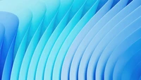 Abstract Waves of Blue in Windows 11 Design