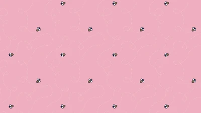 Pastel Pink Bee Pattern: Minimalist Spring Design