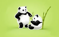 giant panda, cuteness, bear, red panda, font wallpaper