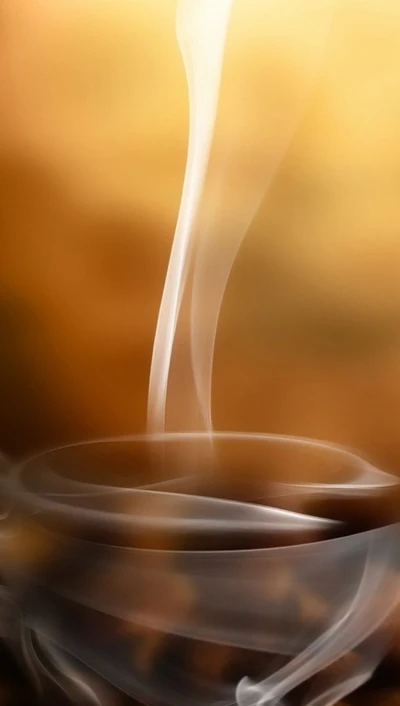 coffee, cup, smoke