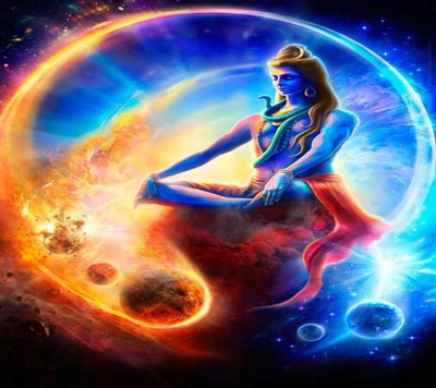 Shiva Cosmique : L'Univers en Méditation