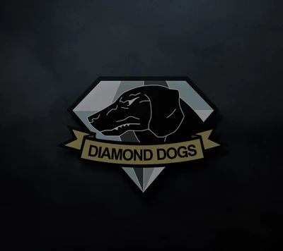 diamant, chiens, jeux, équipement, métal