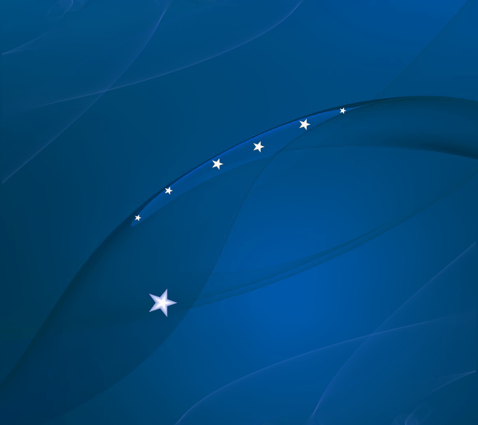 Arafed image of a blue background with stars and a curved design (blue, design, stars, stringart)