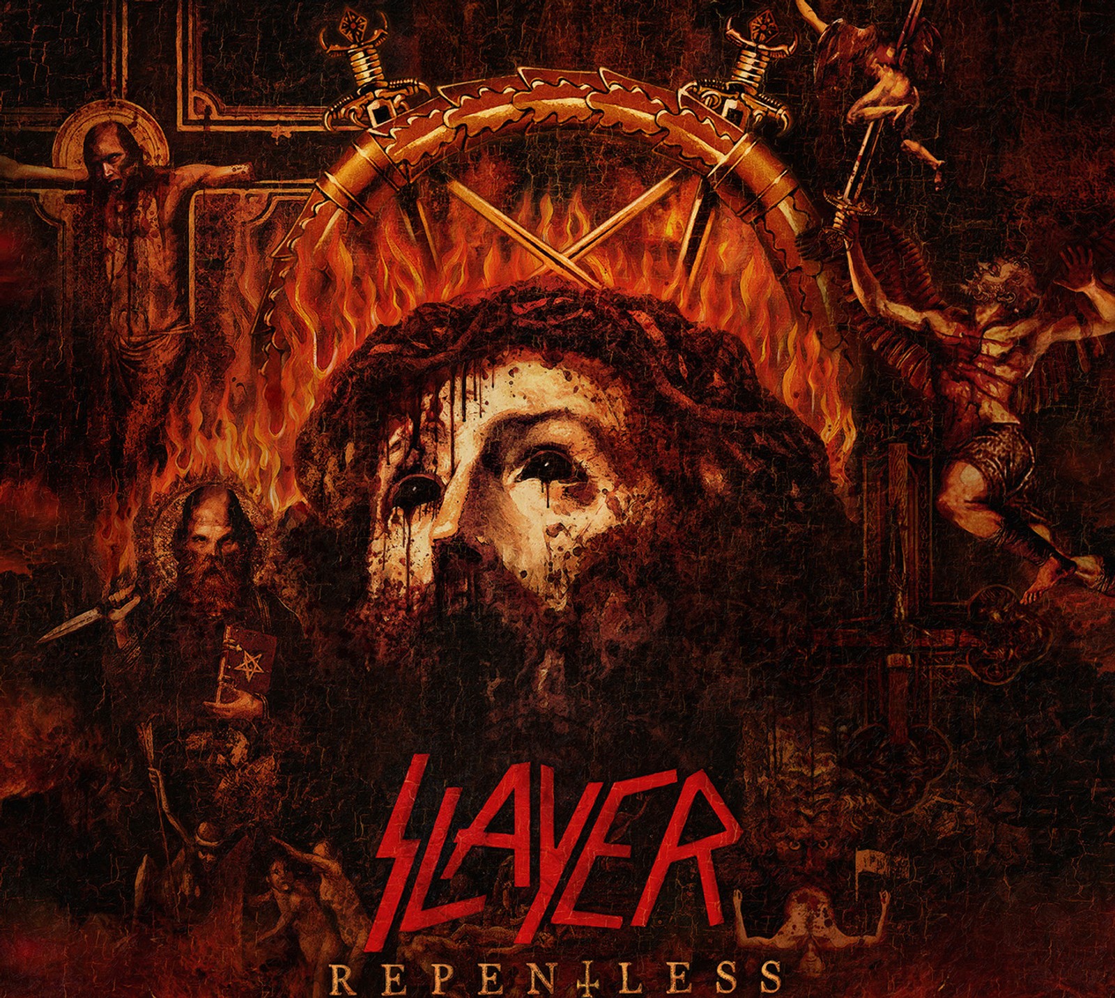 Slayer repentless - der fluch des teufels (2015, unten, panther, slayer, slayer band)