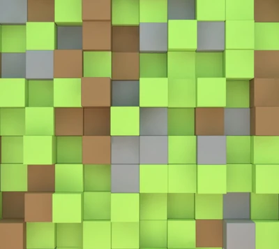 abstrait, mine craft cubes