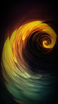 Abstract Swirl of Warm Colors