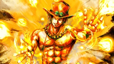 огненная рука, портгас д эйс, ван пис, one piece, аниме