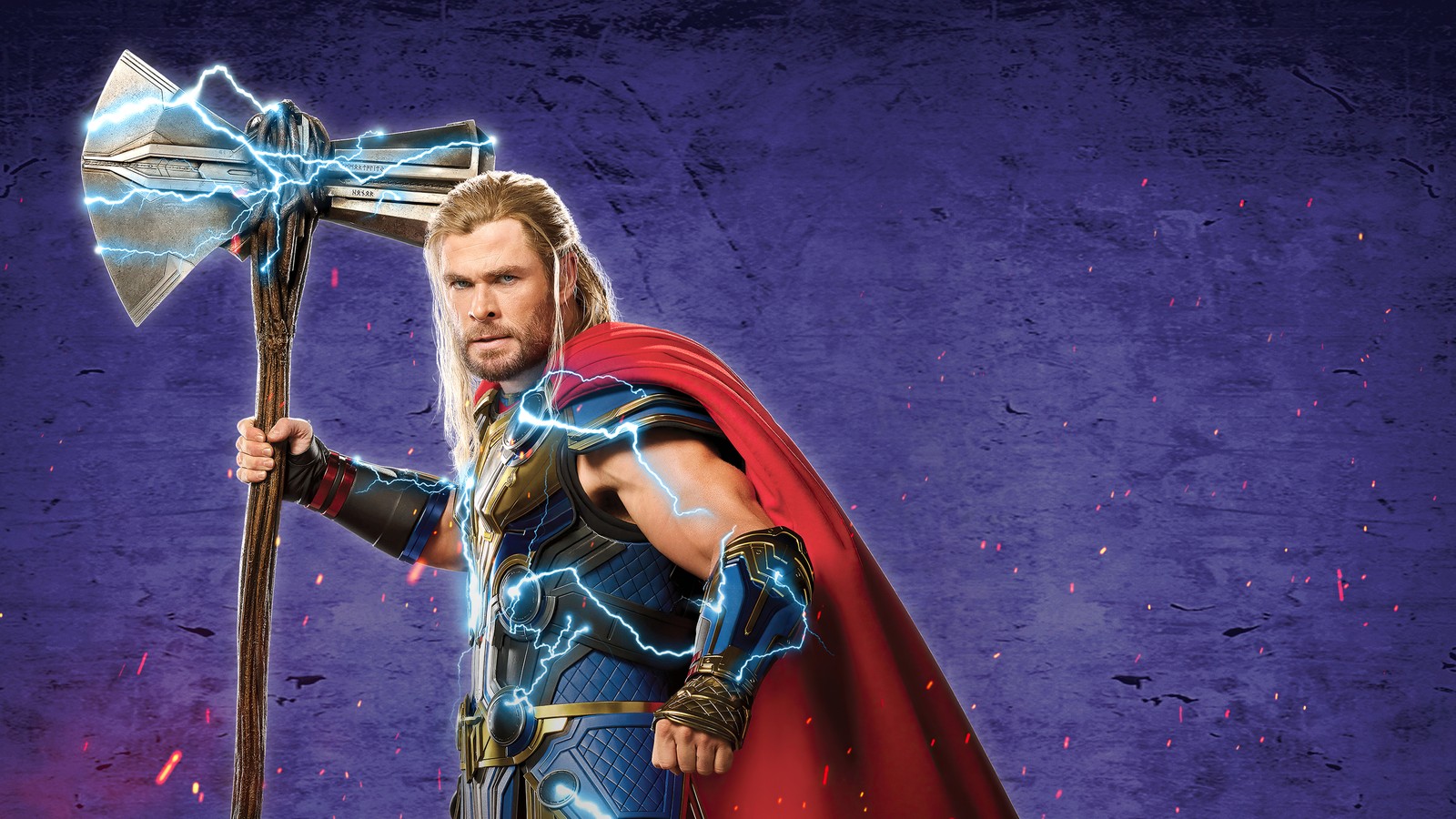 Lade chris hemsworth als thor, chris hemsworth as thor, 5k, thor liebe und donner, thor love and thunder Hintergrund herunter