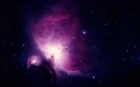 Stunning View of the Orion Nebula: A Vibrant Emission Nebula in the Night Sky