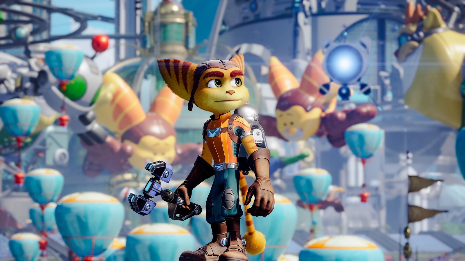 Lade ratchet clank rift apart, spielkunst, screenshot, spiele, 4k hintergrund herunter