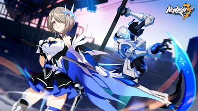 аниме девочки, аниме, anime, honkai impact 3rd, видеоигра