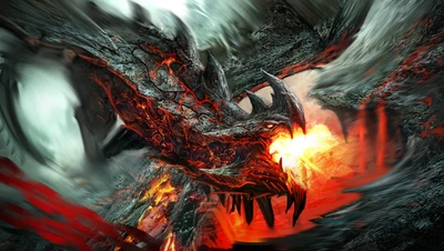 Fury of the Lava Dragon: A Mythical Force of Darkness and Extinction