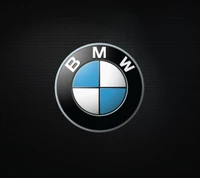 Logotipo da BMW em um fundo escuro e elegante