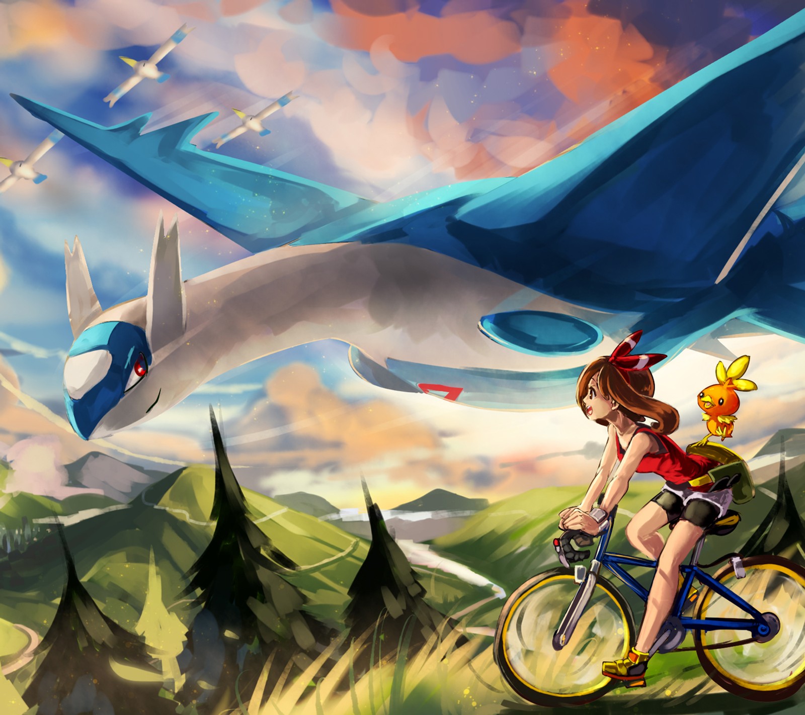 Baixar papel de parede anime, menina, haruka, latios, maio