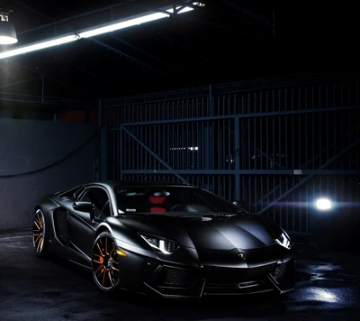 aventador, black, car, cool, fast