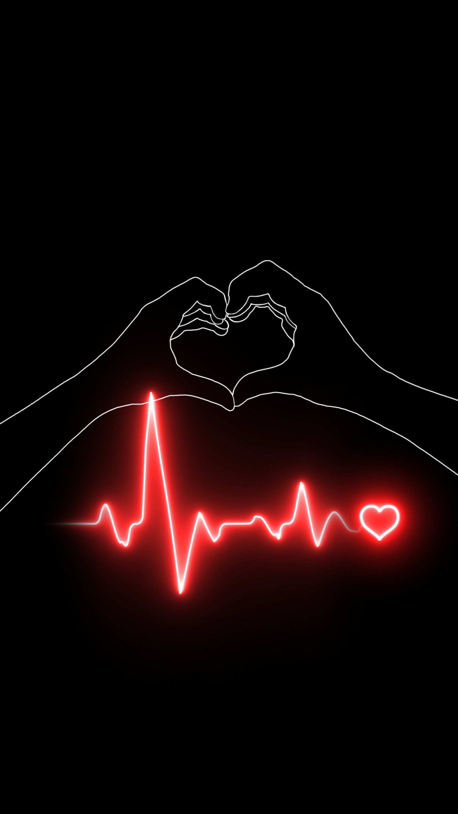 heartbeat, vb, ekg, heart, love wallpaper