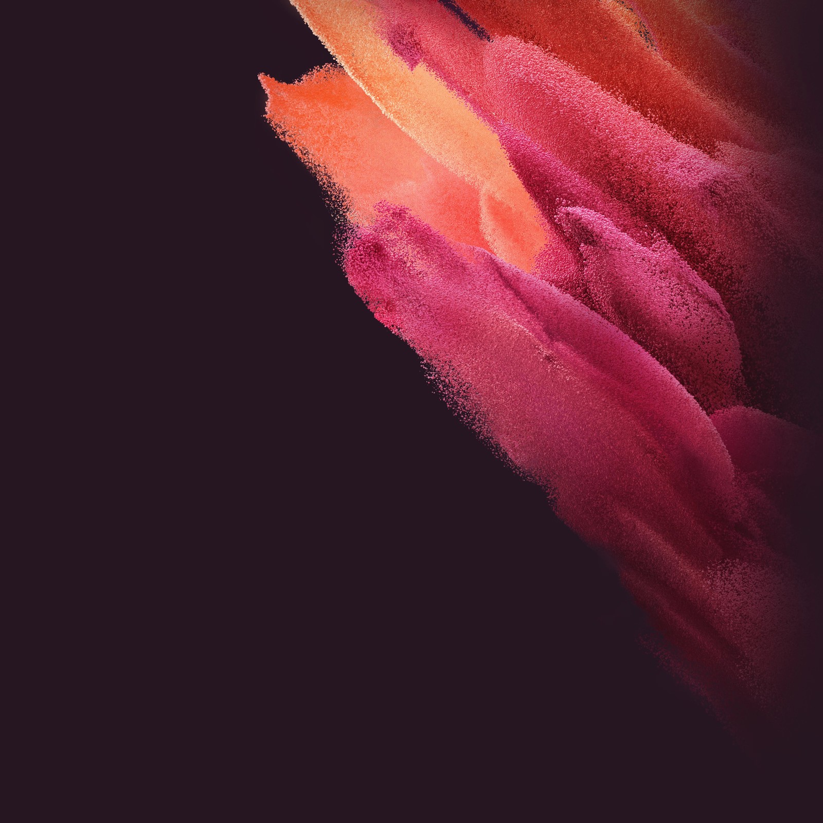 A close up of a red and orange flower with a black background (galaxy, s21, samsung, ultra)