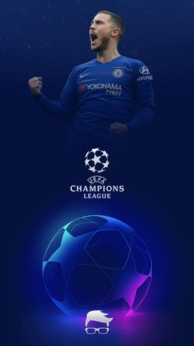 Eden Hazard Celebrates Champions League Success with Chelsea