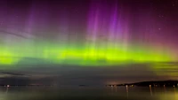 Aurora Vibrante Iluminando el Cielo Nocturno