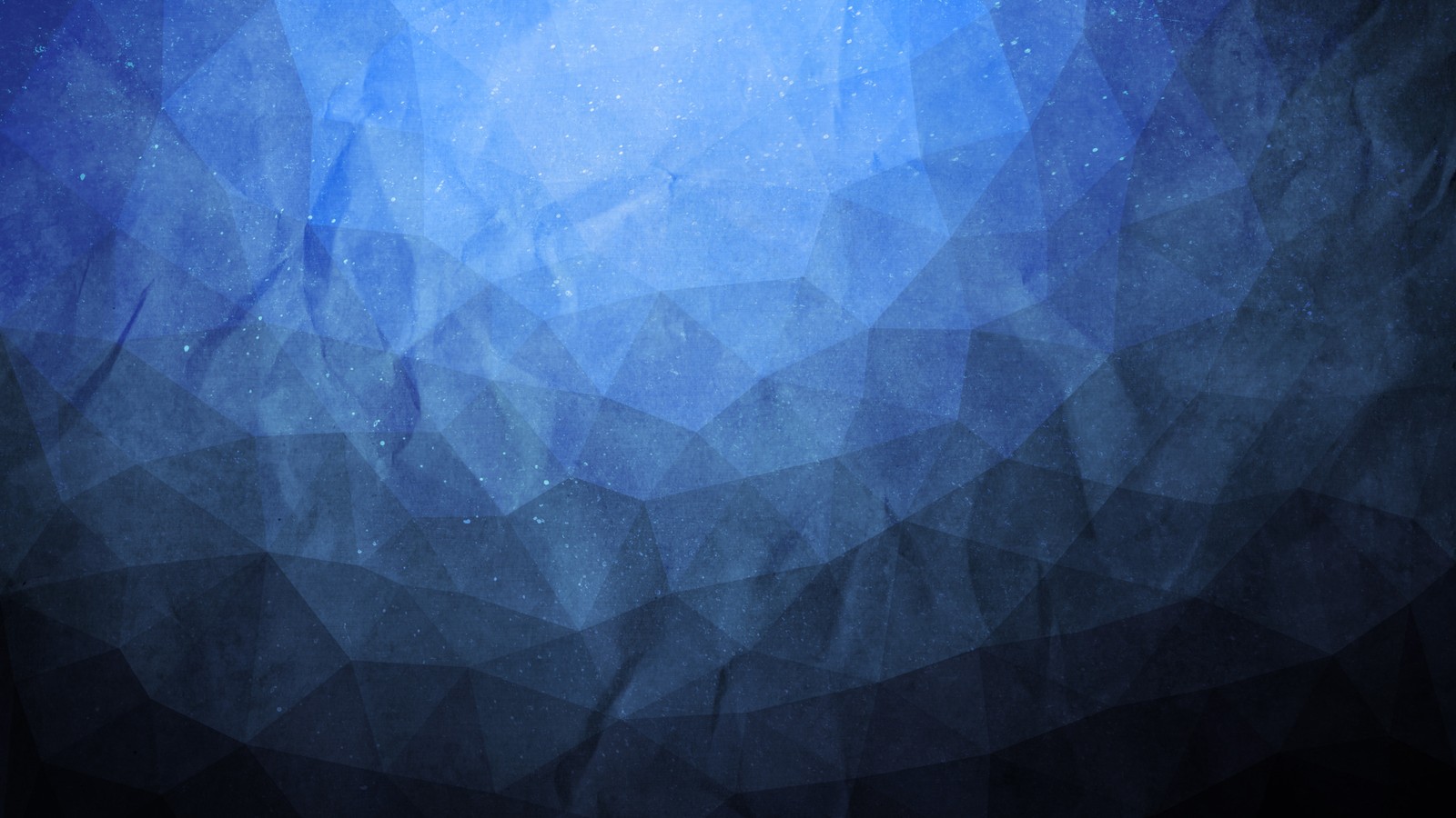 A close up of a blue and black abstract background with a triangular pattern (blue, atmosphere, space, darkness, symmetry)