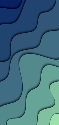 Fluid Geometry: Azure Patterns in Aqua Hues