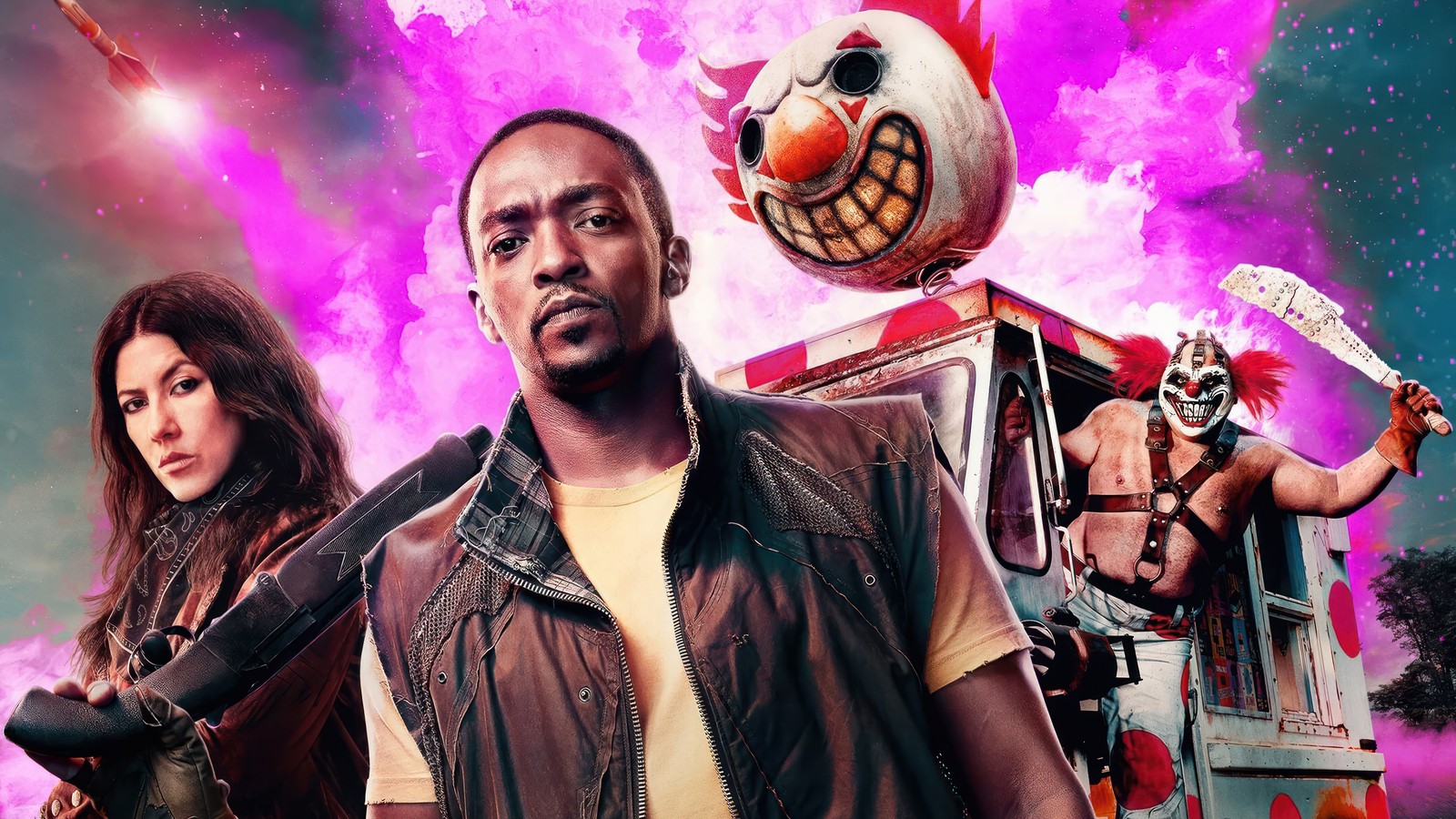 twisted metal, tv series, anthony mackie, john doe, stephanie beatriz Download Wallpaper