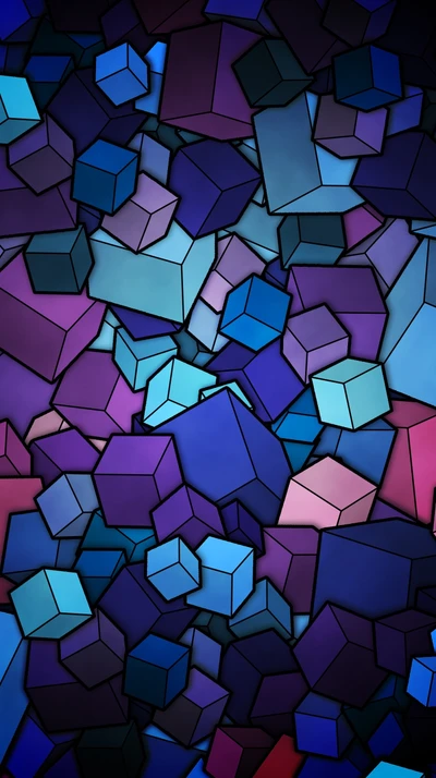 cubes, glass, vector