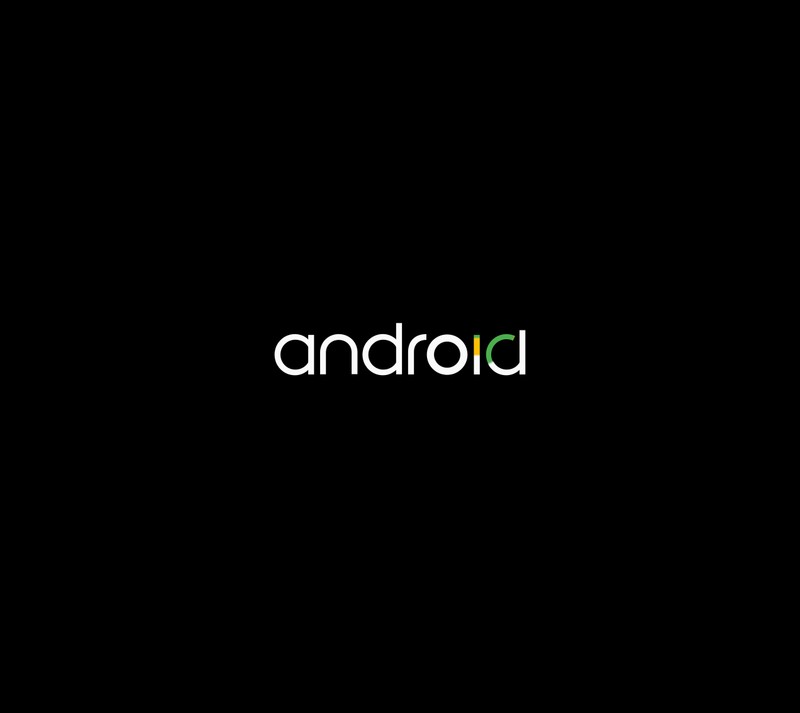 Близкий план черного фона с логотипом на нем (android, boot animation, логотип, маршмеллоу, мм)