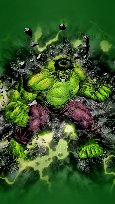 caricatura, cómics, hulk, incredble hulk, marvel