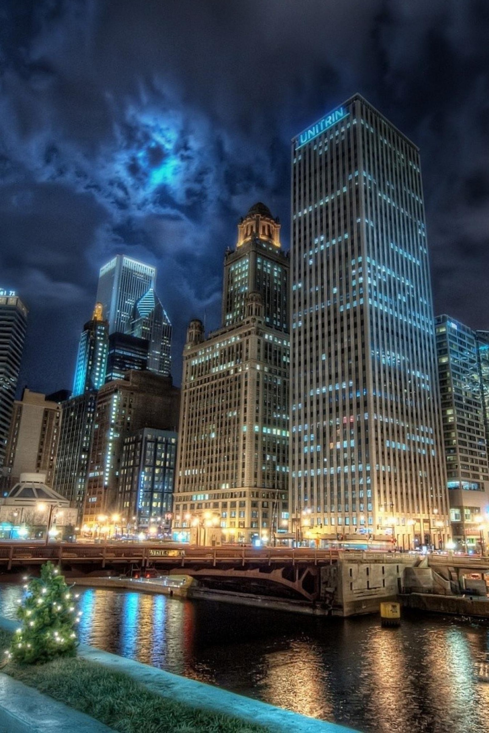 Lade brücke, chicago Hintergrund herunter