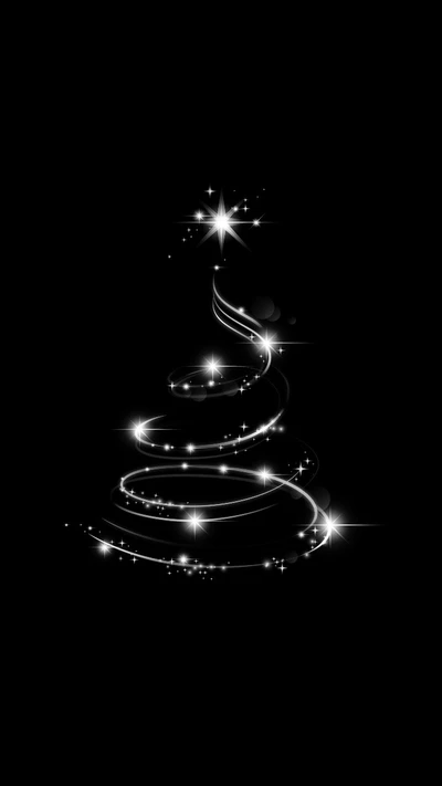 amoled, amoled walls, christmas, christmas tree, minimal